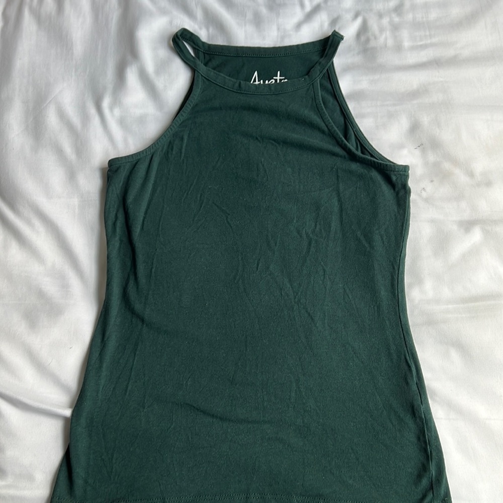 Green tank top